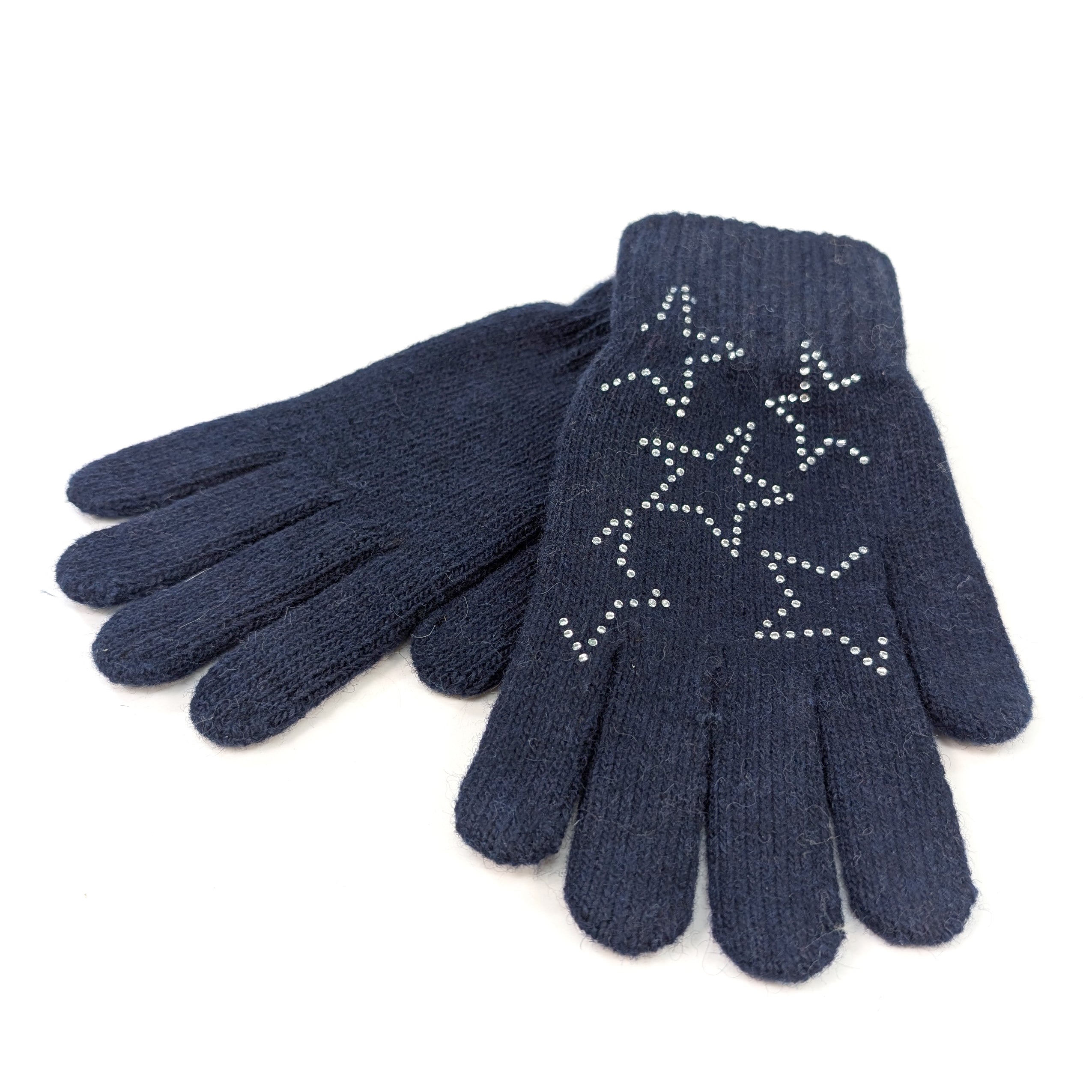 Twinkle Twinkle Gloves - Navy Blue Winter Gloves for Women & Men, Soft & Warm Touchscreen Gloves for Outdoor Activities, Running, Hiking, and Daily Use