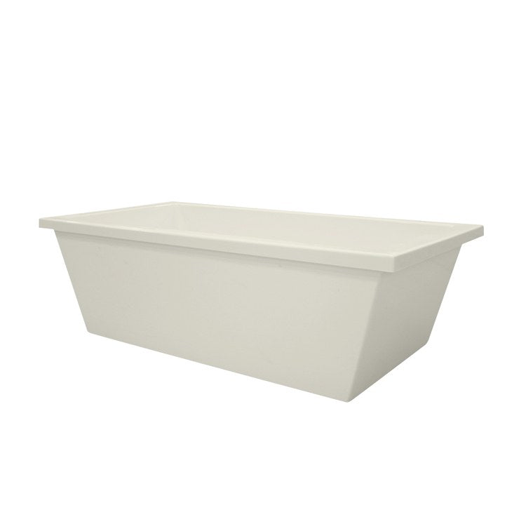 Cheyenne Freestanding Acrylic Air Tub - 66 x 36 x 20 1/8 Inch Rectangle Bathtub, Modern Designer Collection for Luxury Bathroom & Spa Relaxation