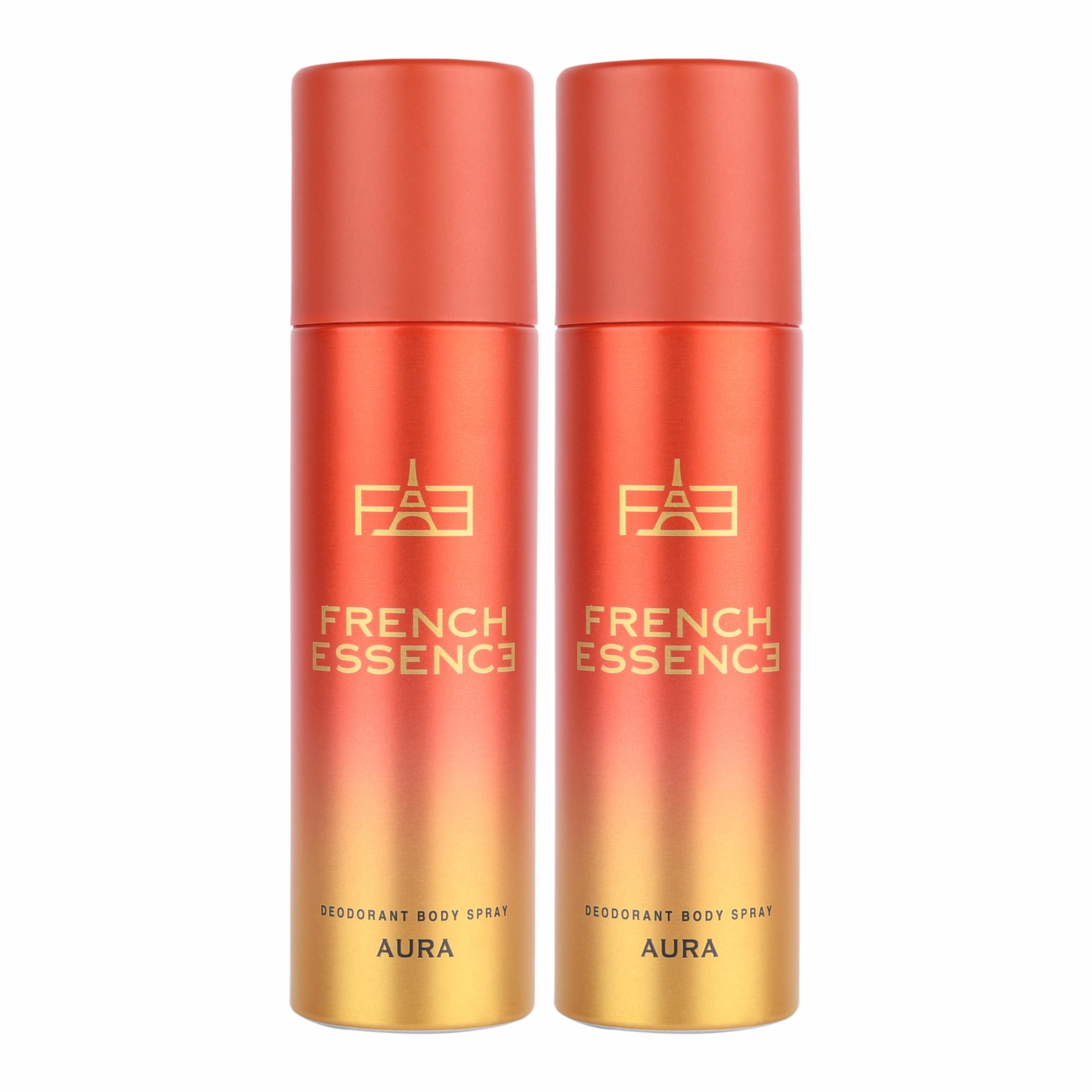 French Essence Women's Long-Lasting Deodorant & Body Spray - Fresh Aura Scent, 150ml (Pack of 2) | All-Day Freshness for Work, Gym & Everyday Confidence