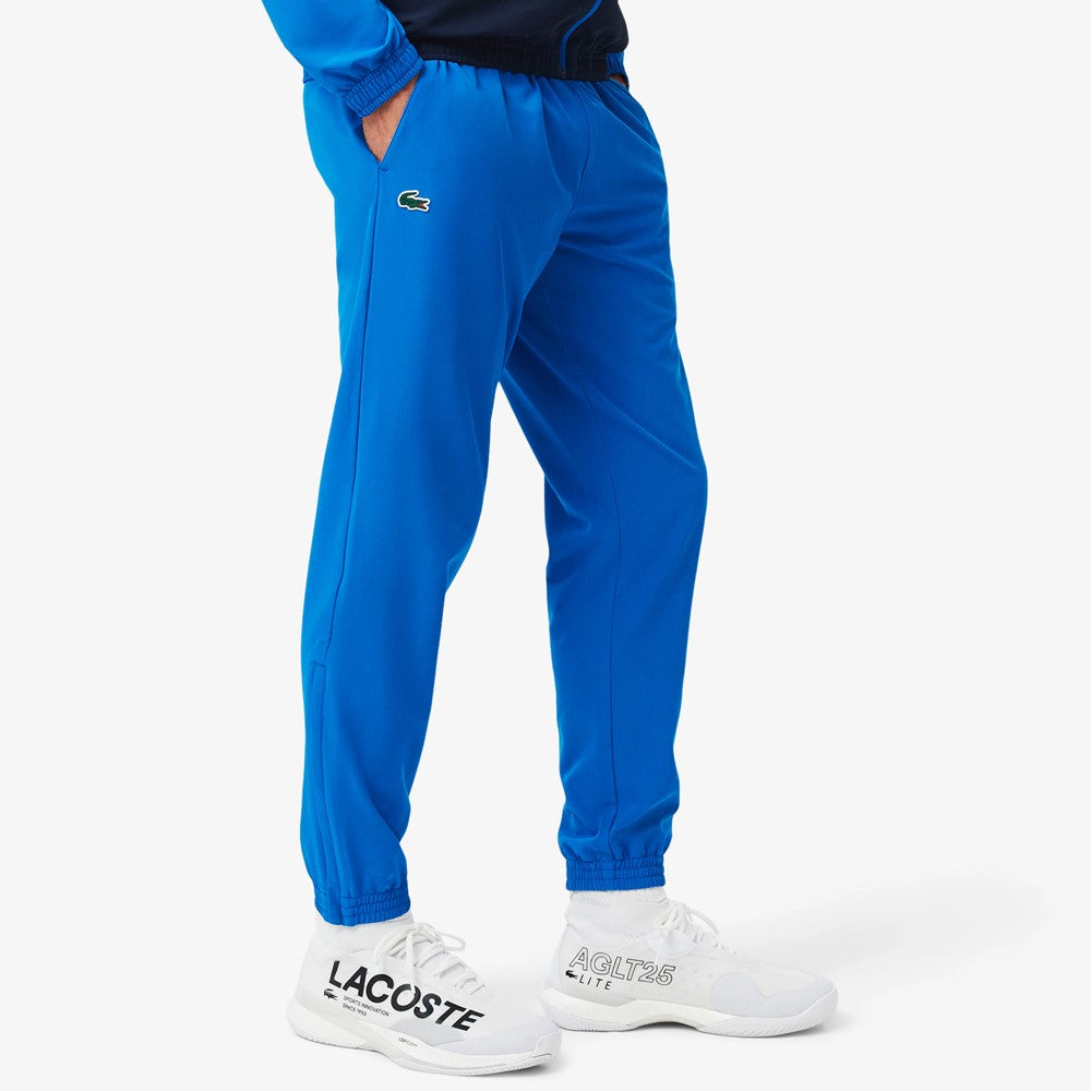 Lacoste Men's Novak Djokovic Tennis X Sweatsuit Set - Blue Athletic Jogger & Hoodie Outfit for Casual Wear & Sports Training