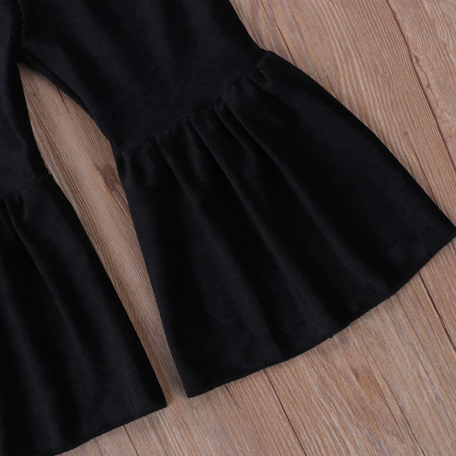 Toddler Bell Bottom Pants for Baby Girls - Soft Ruffle Leggings with Flared Design | Perfect for Playdates, Parties & Everyday Wear