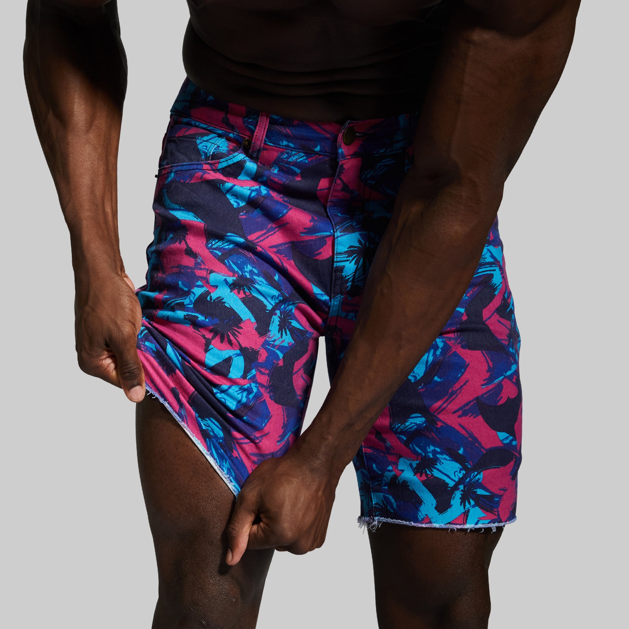 Stretchy Denim Jorts for Men - Comfortable & Flexible Jean Shorts for Outdoor Activities, Casual Wear & Summer Fashion