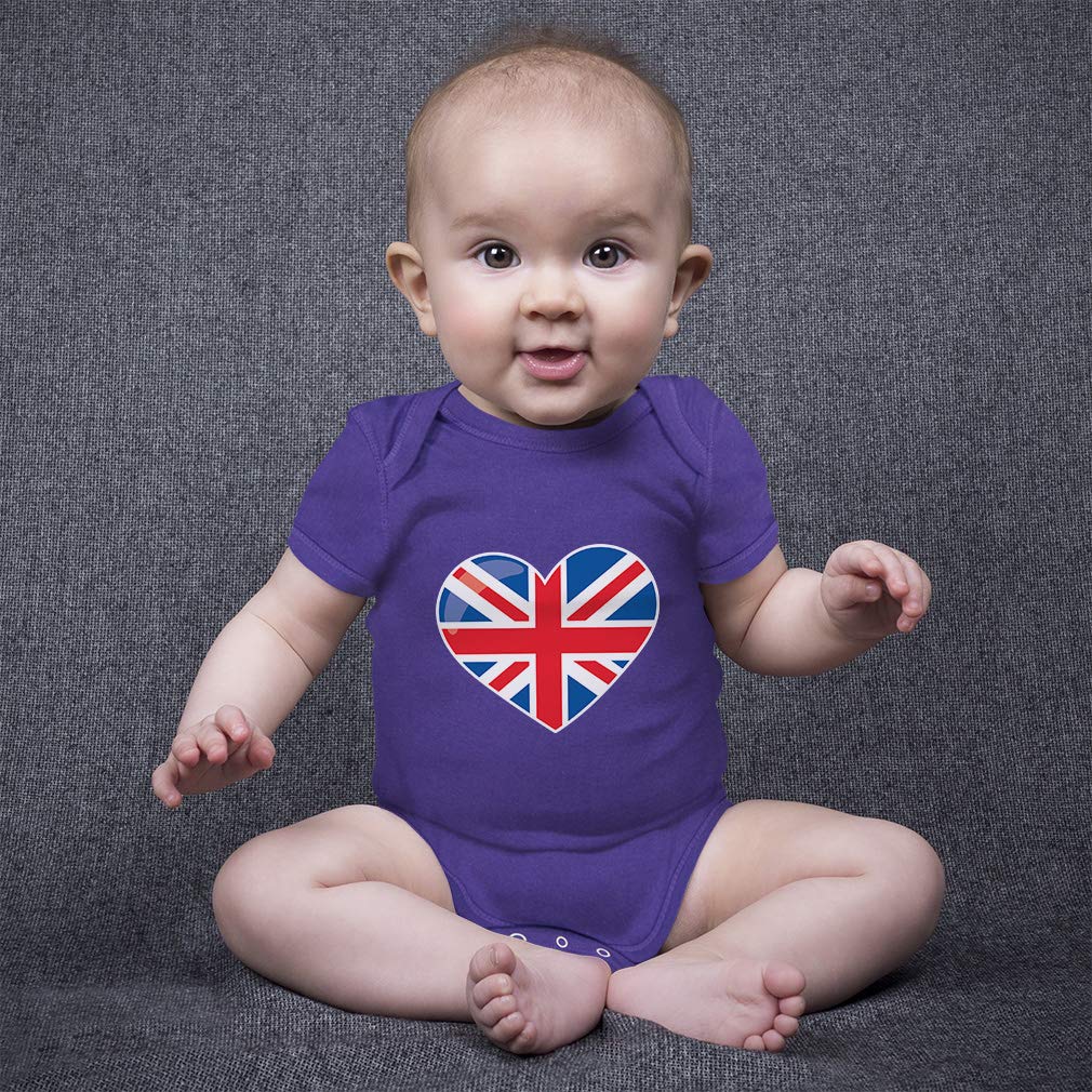 Cute British Flag Baby Bodysuit - London Doll Cotton Outfit for Boys & Girls