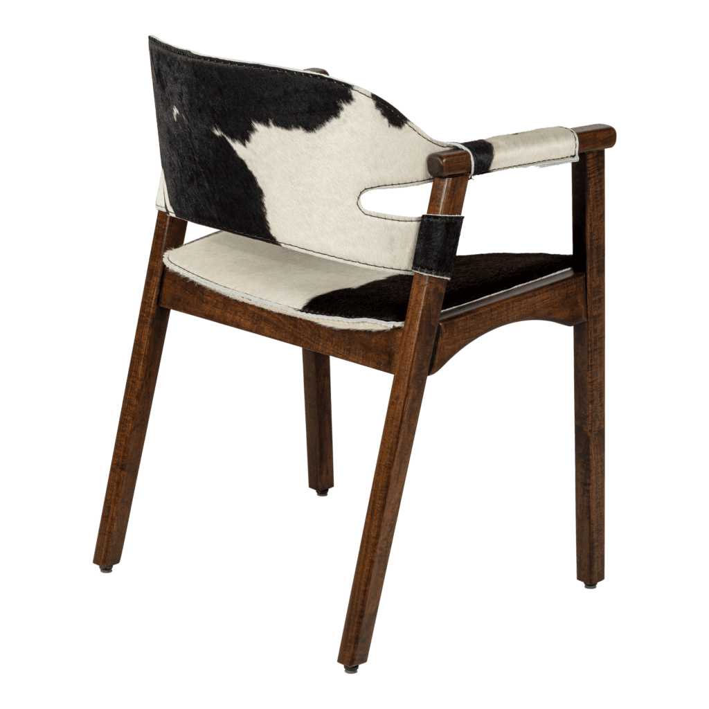 Cyan Design 11811 Boss Chair L 19013 - Black Hair On Hide Leather Office Chair for Executive Workspace & Home Office Decor