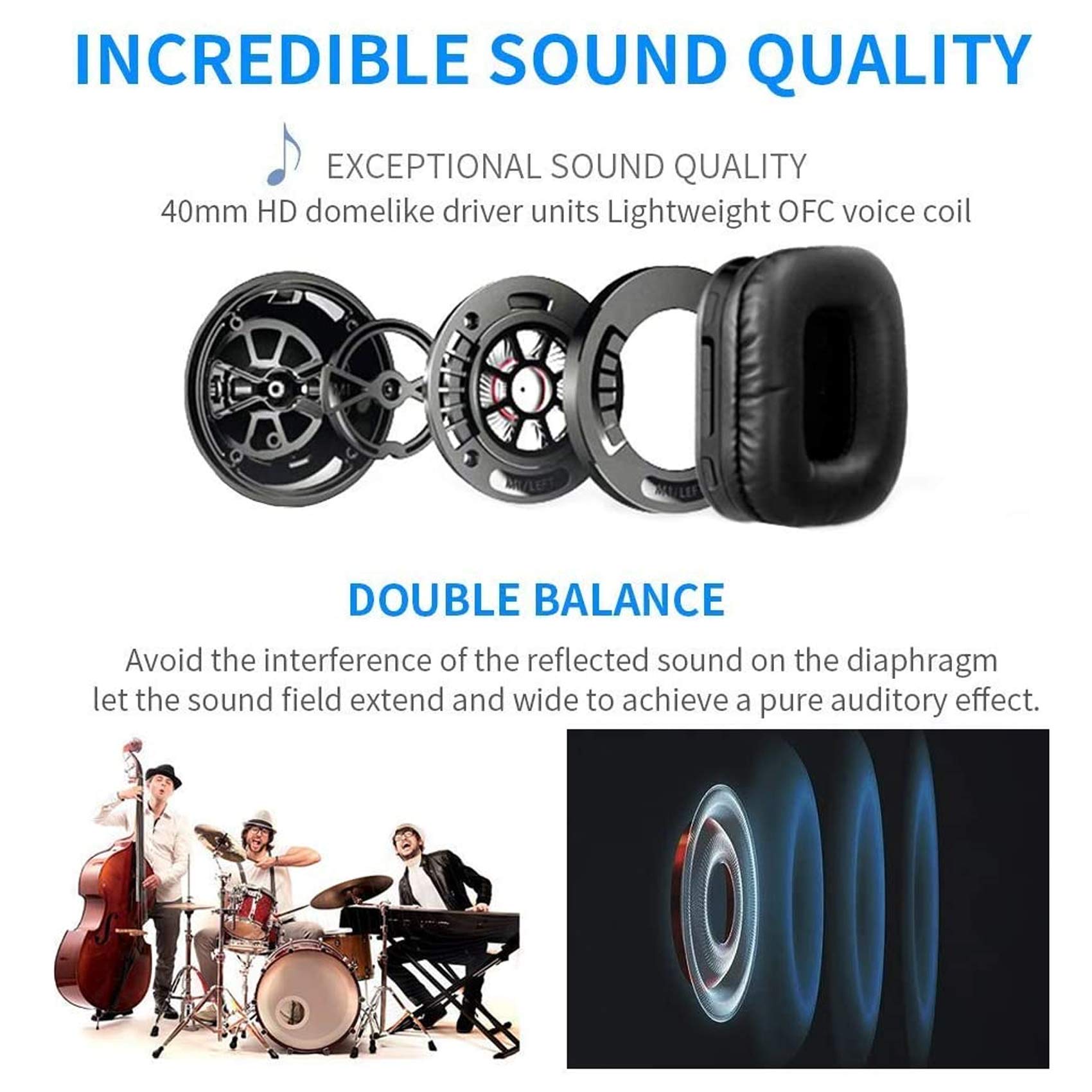Wireless Headphones for Smart TV with 2.4G RF Transmitter & Charging Dock - Digital Optical/AUX/RCA Connectivity - 100ft Range No Delay - Perfect for Seniors & Home Theater Use