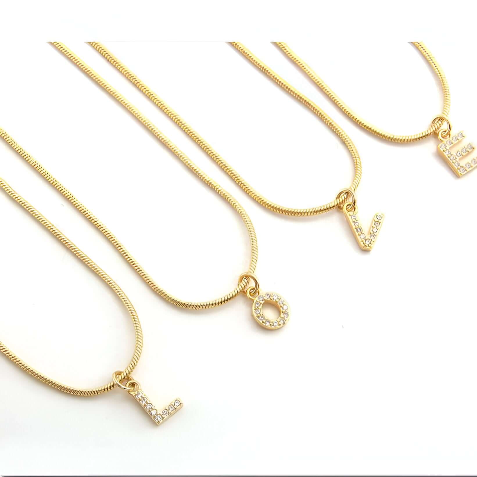 14K Gold Alphabet Charm Pendant Necklace - Personalized Initial Necklace for Women, Gift for Her | Perfect for Birthdays, Anniversaries & Everyday Wear (HSN701)