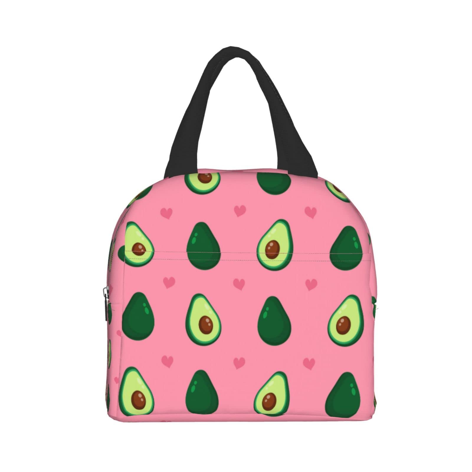 Cute Avocado Insulated Lunch Box - Reusable & Portable Meal Container for Men & Women - Perfect for Work, Travel, Picnic & School Lunch