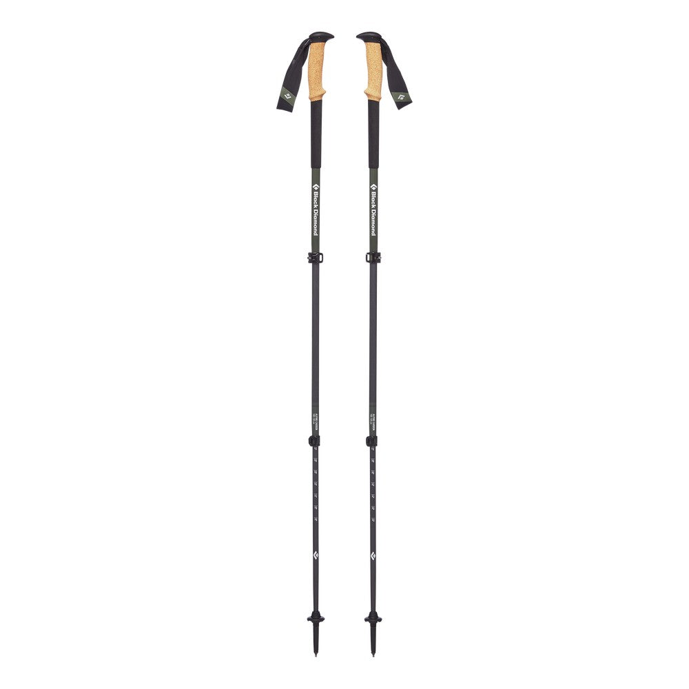 Black Diamond Alpine Carbon Cork Trekking Poles - Lightweight Hiking Sticks for Men & Women - Adjustable Trekking Poles for Backpacking, Mountaineering & Trail Running