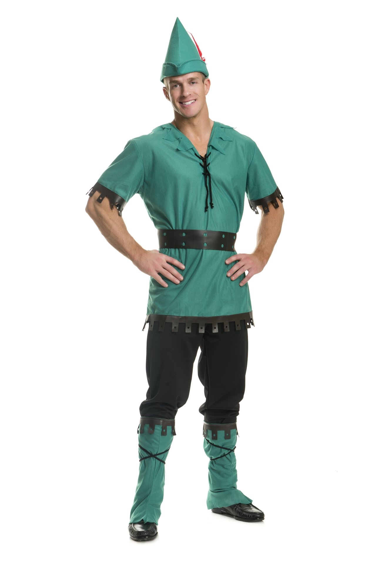 Men's Robin Hood Costume for Halloween & Cosplay - Medieval Sherwood Forest Outfit with Tunic, Hat & Belt for Renaissance Fairs & Themed Parties