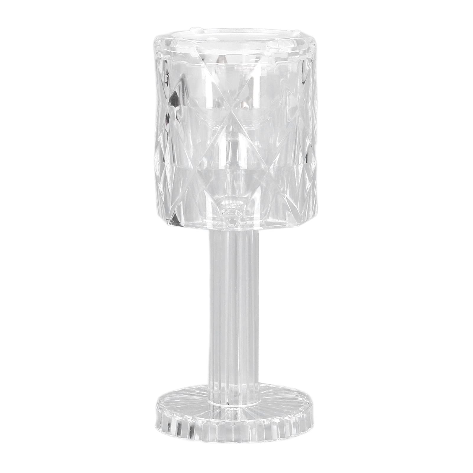 Crystal Table Lamp - Transparent Plastic LED Night Light with IP54 Waterproof Rating for Cafe, Bedroom, Bar & Home Decor | Perfect for Mood Lighting and Interior Design