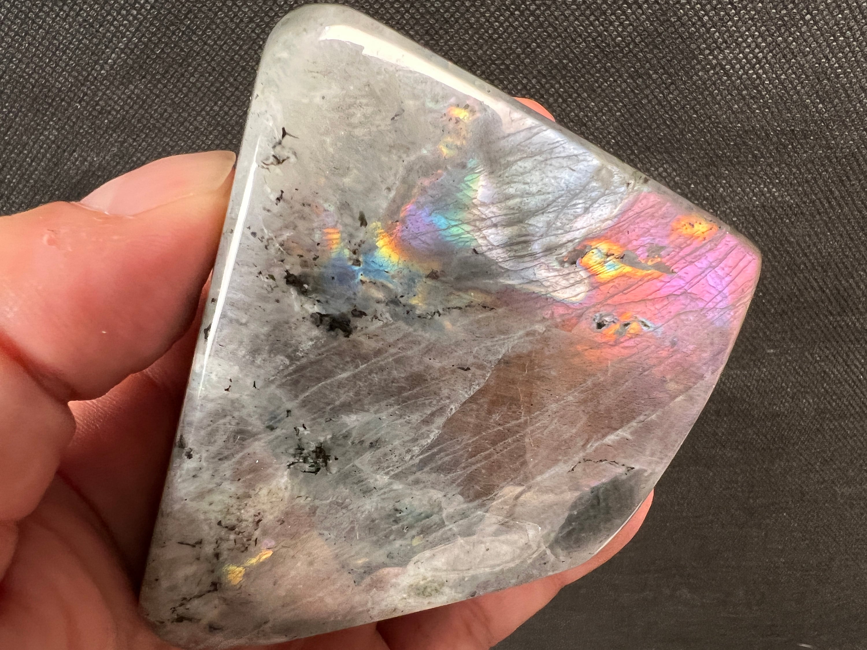 Natural Multi-Colored Labradorite Tower - Tumbled Healing Crystal for Home Decor, Meditation & Energy Work | 51133