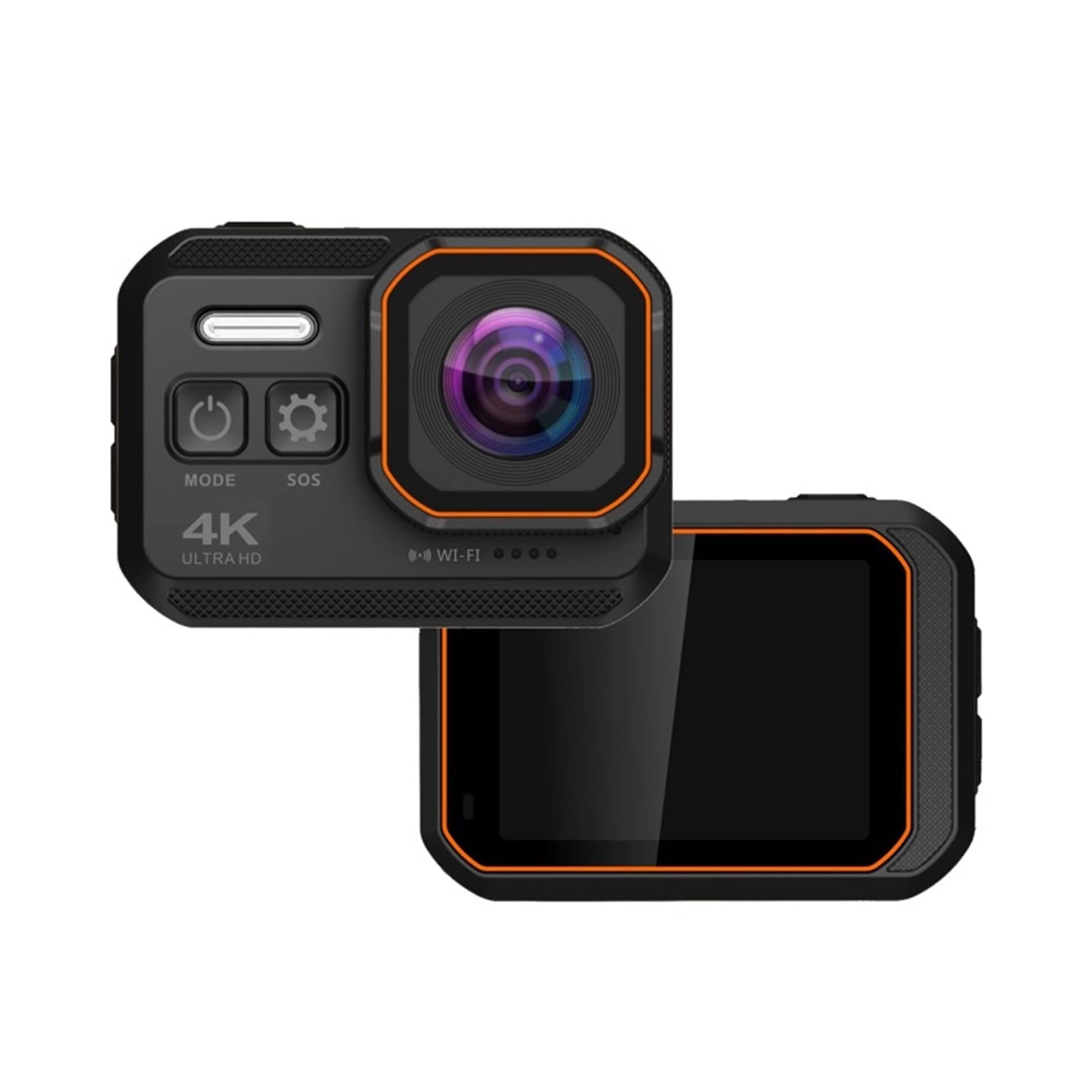 4K Waterproof Action Camera with 16MP & 60fps - Stabilized Helmet Cam for Motorcycle, Sports, Underwater Videos - Includes 16GB SD Card - Perfect for Vlogging, Adventure Travel & Extreme Sports