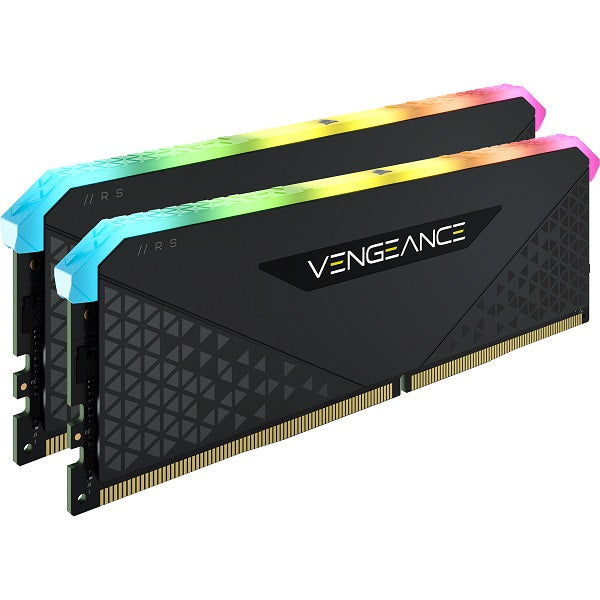 Corsair VENGEANCE RGB RS 64GB (2 x 32GB) DDR4 3200MHz C16 Desktop Memory Kit - Black | High Performance Gaming RAM for PC, Workstation & Content Creation | RGB Lighting for Custom PC Builds