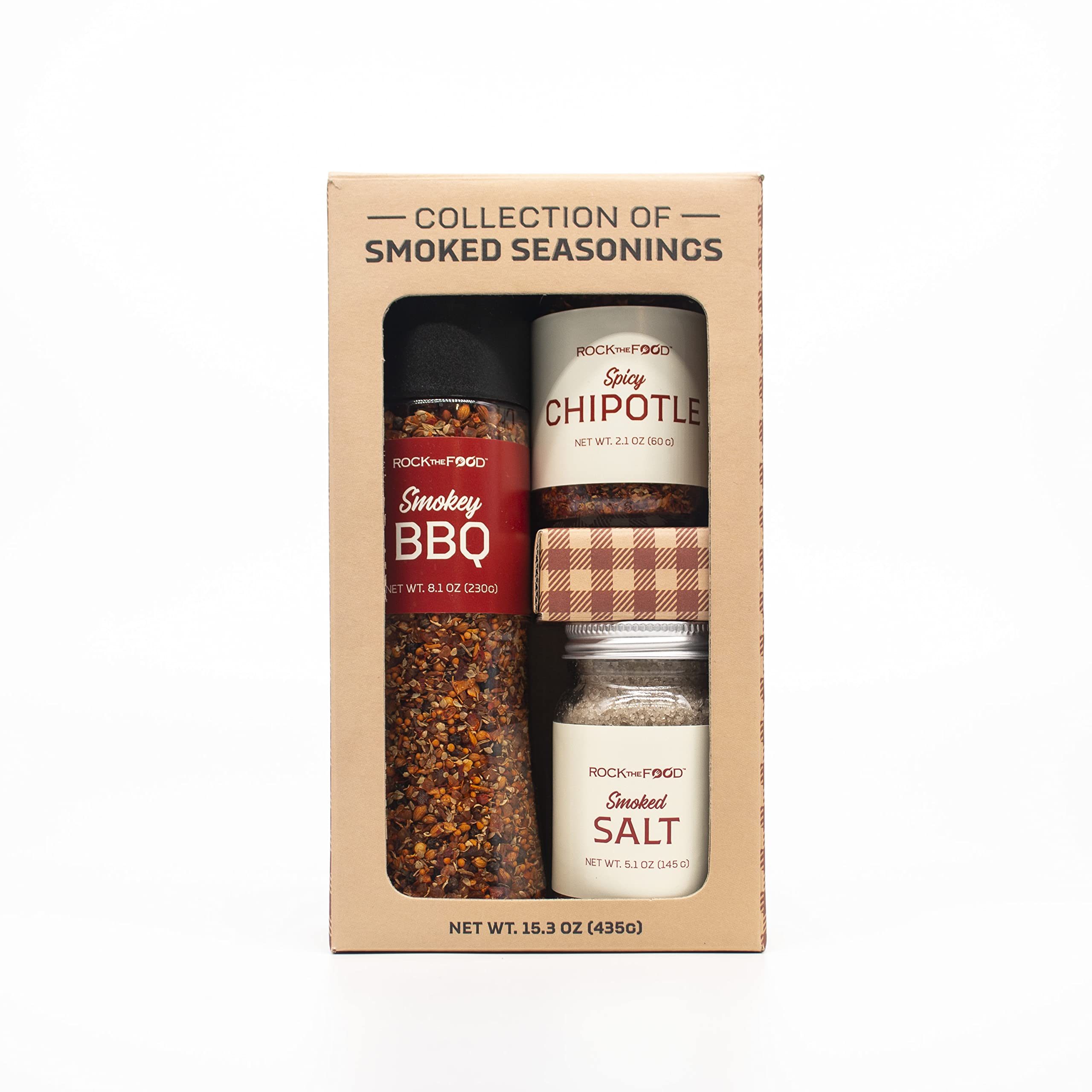 Gourmet Smoked Seasonings & Rubs Gift Set - Smoked Salt, Spicy Chipotle & BBQ Rubs | Perfect for Grilling, Smoking & Enhancing Meats