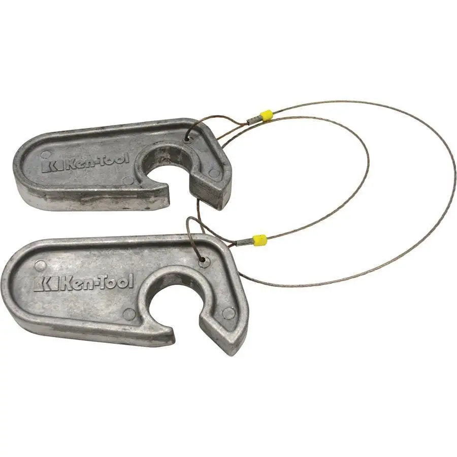 Ken Tool 31713 Aluminum Bead Holders with Cable - Professional Tire Bead Breaker Set for Motorcycle, ATV & Small Tires - Perfect for Tire Repair Shops & DIY Enthusiasts