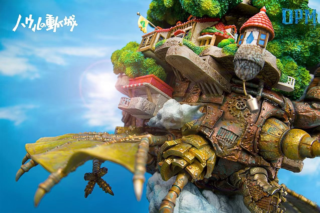OPM Studio Howl’s Moving Castle Flying Version Collectible Model - Perfect for Anime Fans, Studio Ghibli Decor, and Fantasy Display