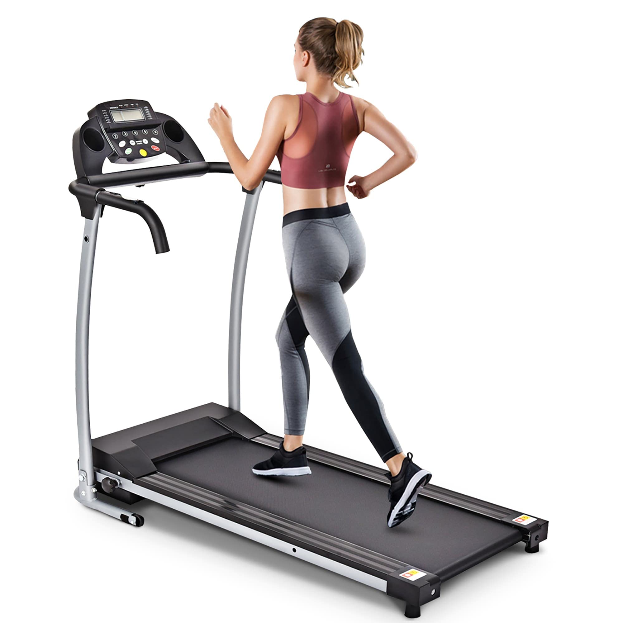 Electric Folding Treadmill with Powerful Motor - Compact Home Fitness Equipment for Running & Walking (Pink) | Perfect for Small Spaces, Home Gyms & Apartment Workouts