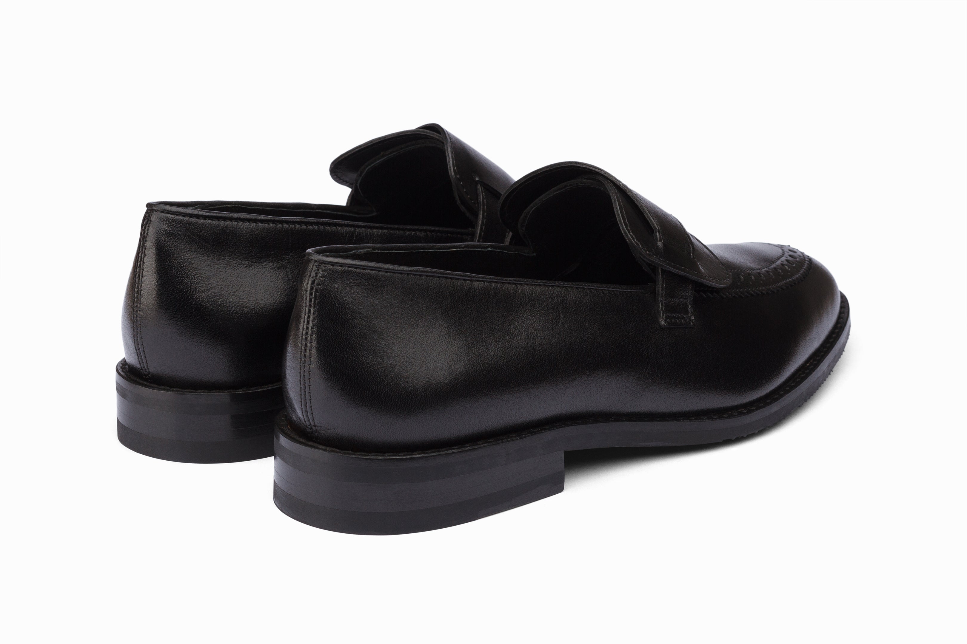 Black Butterfly Loafers for Women - Comfortable Slip-On Shoes for Work, Office & Casual Wear