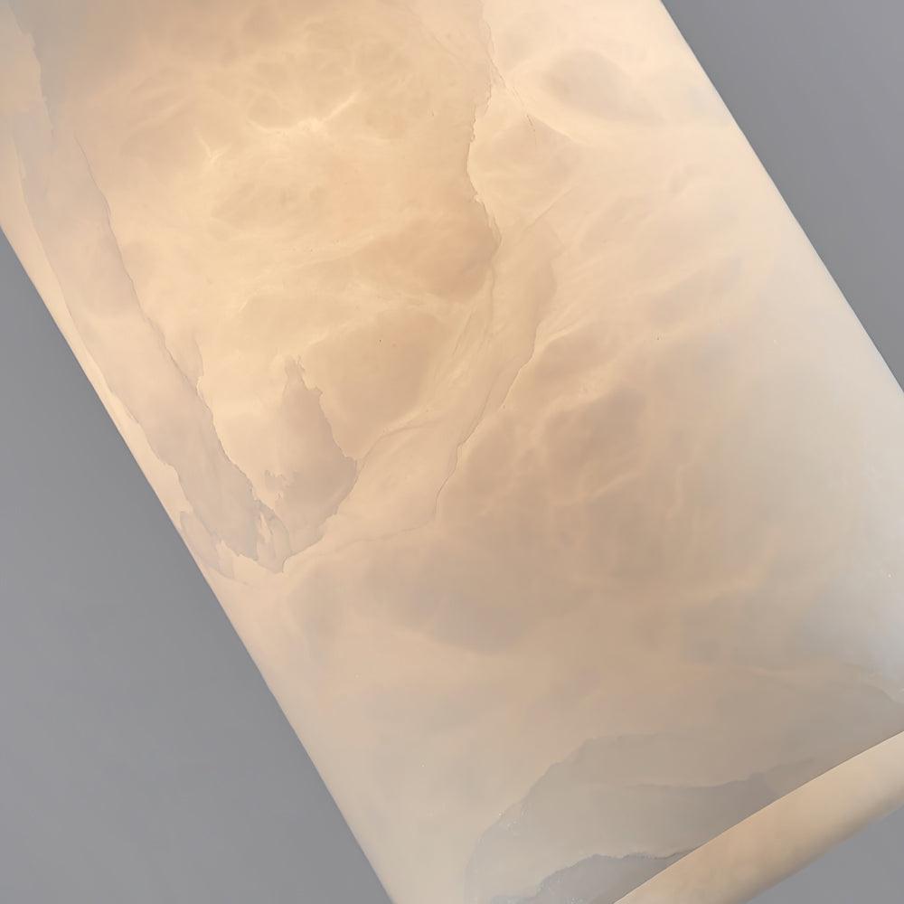 Etruscan Alabaster Pendant Light - Handcrafted Vintage Ceiling Fixture for Dining Room, Kitchen Island & Bedroom Lighting