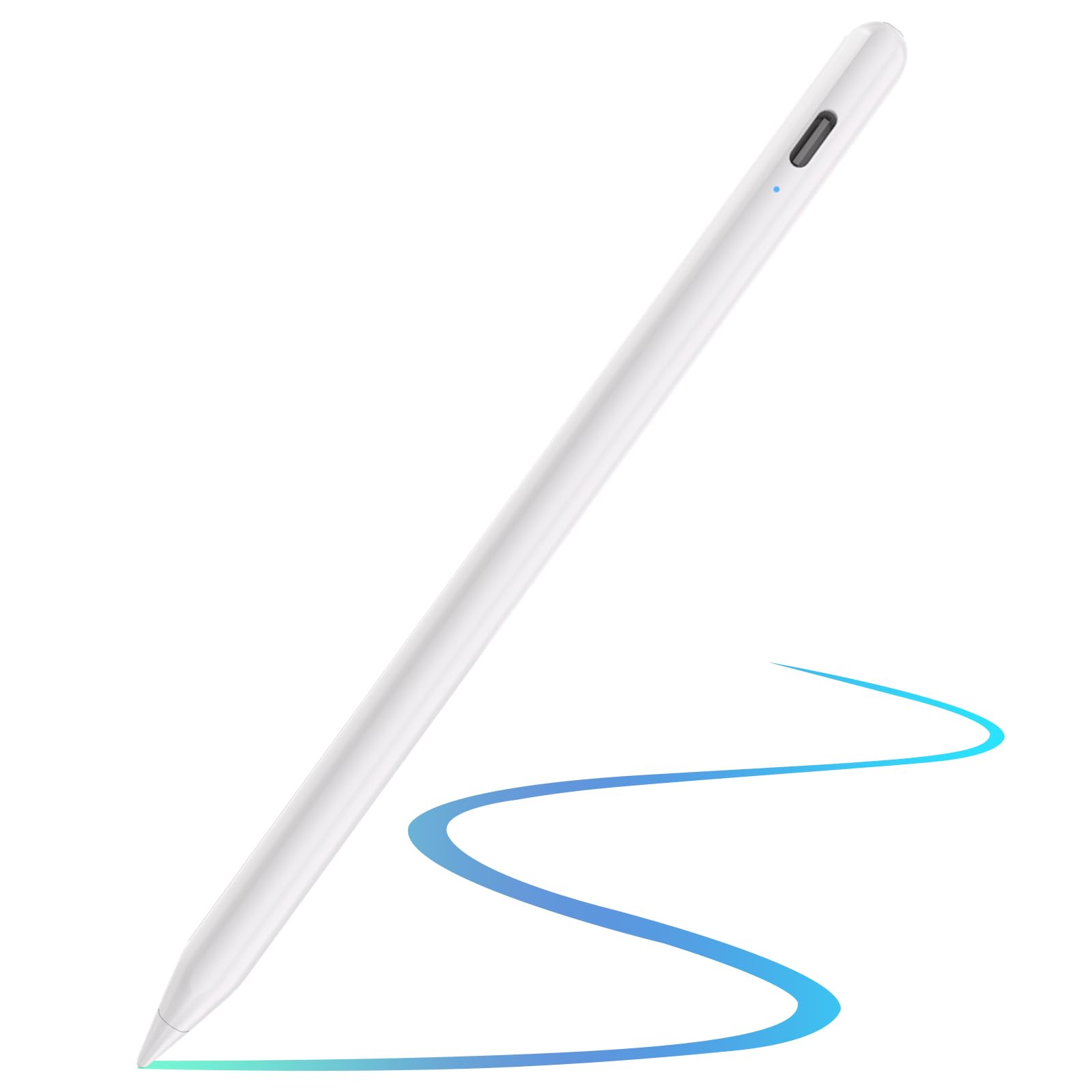 TQQ Stylus Pen for Apple iPad (2018-2023) - 2nd Gen Pencil with Tilting Detection & High Precision - Compatible with iPad 6th-10th Gen, iPad Pro 11/12.9