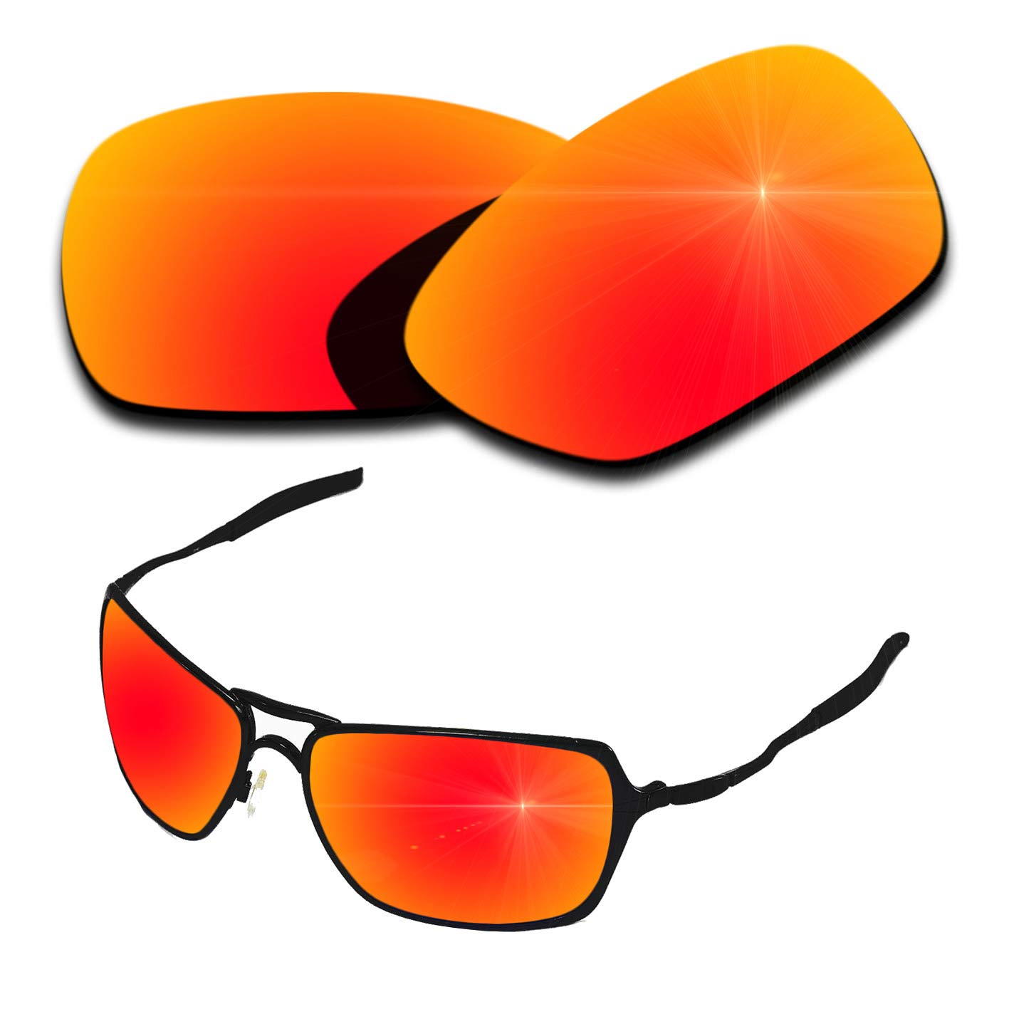 Oakley Inmate Replacement Polarized Lenses - Anti-Scratch, UV Protection, Perfect Fit (Multiple Color Options) for Cycling, Running & Outdoor Sports