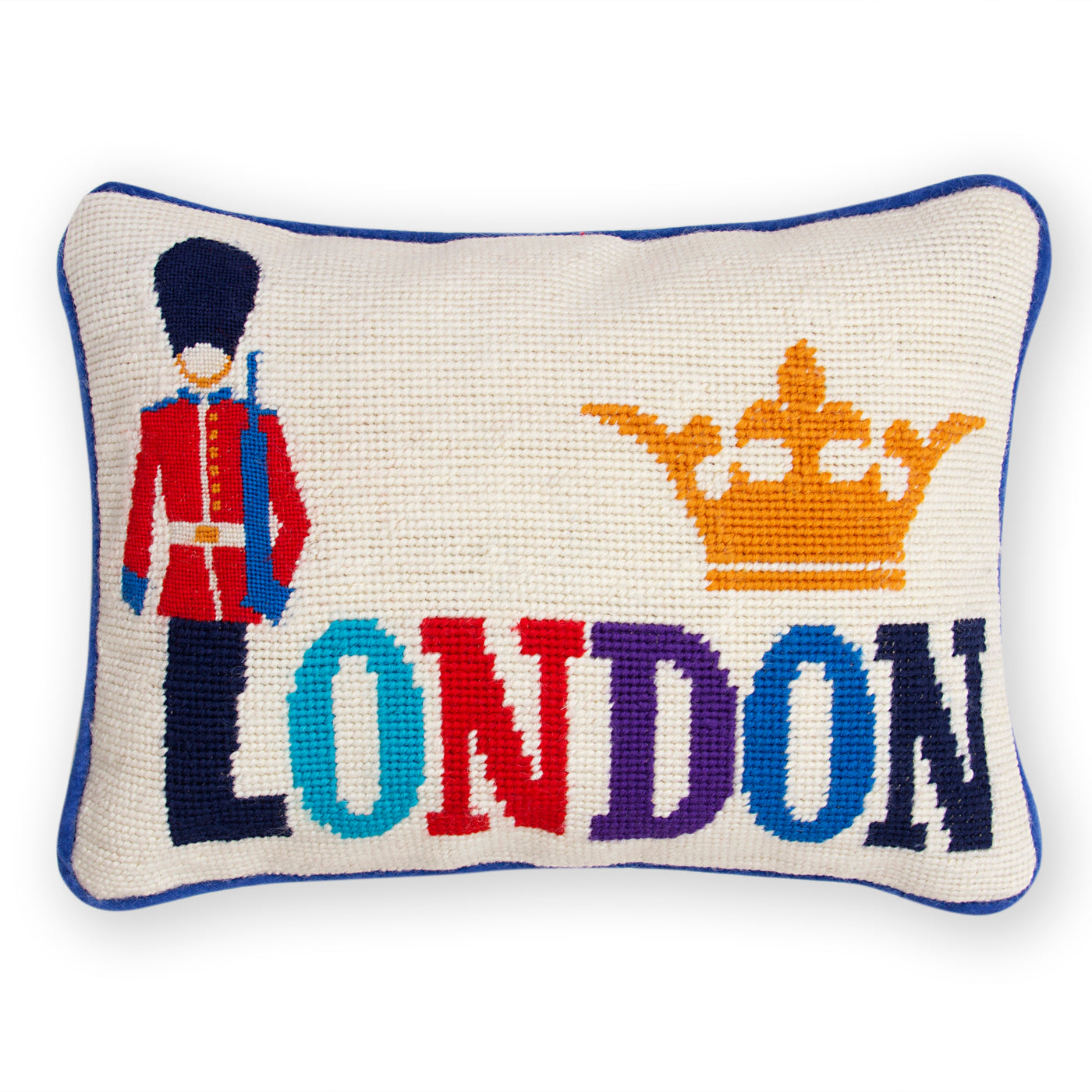 Jet Set London Pillow - Soft & Stylish Decorative Throw Pillow for Living Room, Bedroom, or Sofa - Perfect for Home Decor & Comfort