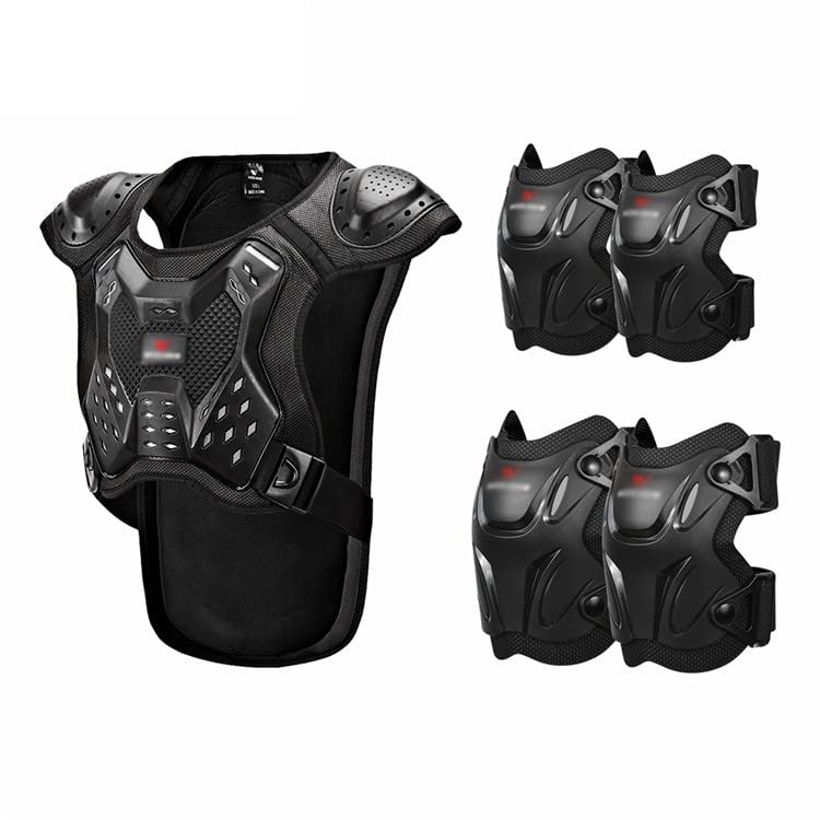 Motorcycle Motocross Body Armor Suit - Full Spine & Chest Protection Guard for Off-Road Riding (ML207+MT354) | Dirt Bike Racing, Adventure Touring & Extreme Sports Safety Gear