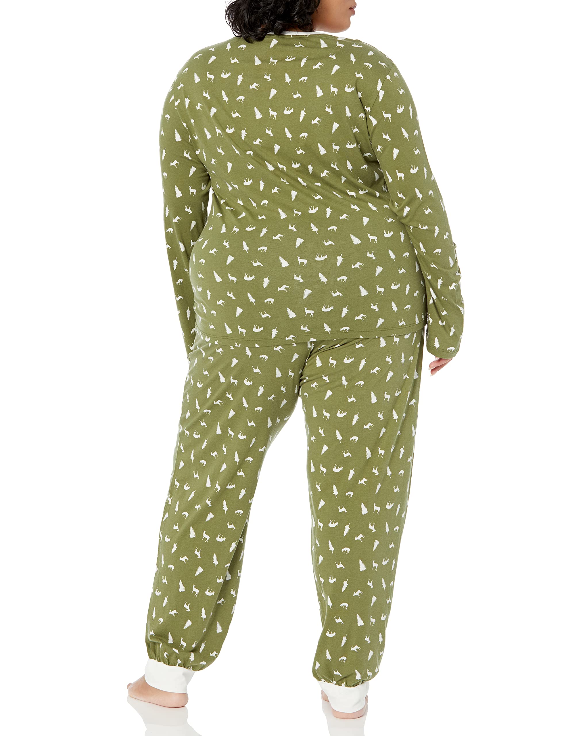 Cosabella Women's Ski Trip Thermal Long Sleeve Top & Fleece Jogger Pants Set - Winter Warm Loungewear for Skiing, Snowboarding & Cozy Home Wear