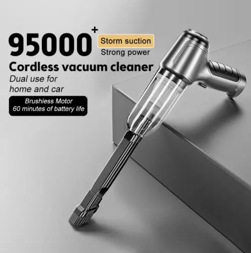 ANYCO Anymob Handheld Vacuum Cleaner - Powerful Cordless Vacuum for Home & Car - Compact & Lightweight (Silver) - Perfect for Pet Hair, Crumbs, Dust Cleaning on Sofa, Car Seats & Hard-to-Reach Areas