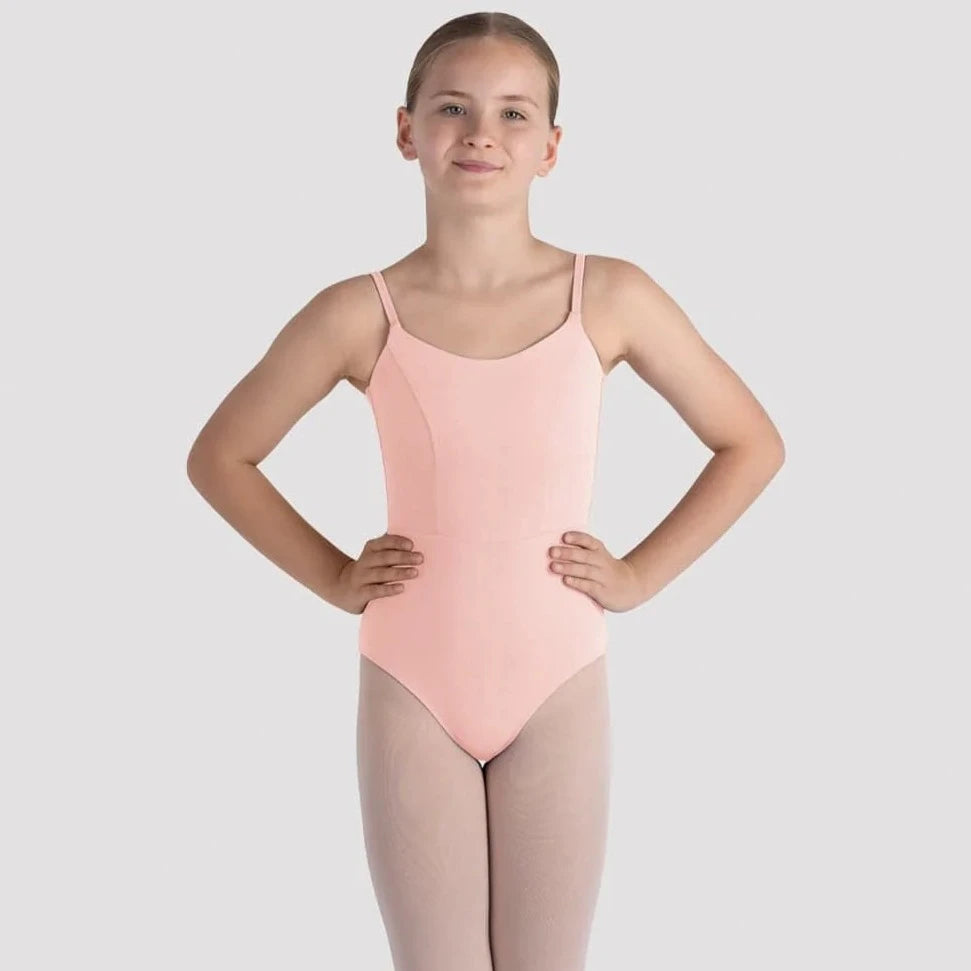 Bloch Light Pink Rihanna Scoop Back Leotard for Ballet, Dance & Gymnastics - Comfortable Stretch Fabric for Performances & Practice