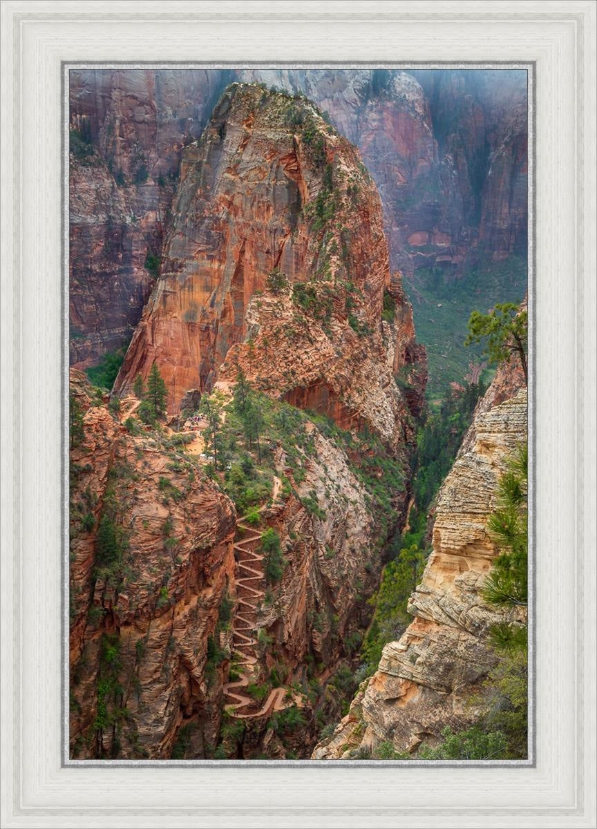 Angels Landing by Julie Kerr - Stunning Landscape Art Print for Home & Office Decor | Perfect for Living Rooms, Bedrooms, and Gifts
