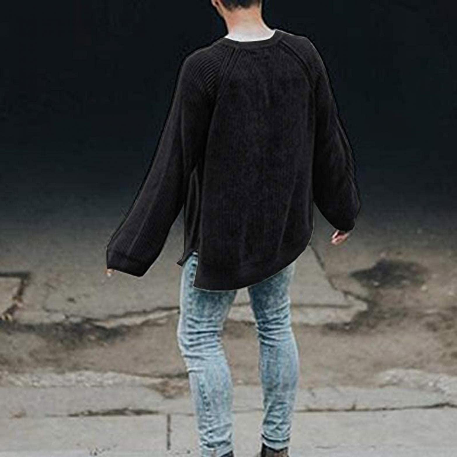 Men's Slim Fit Crewneck Sweater - Soft Thermal Waffle Knit Pullover Jumper for Casual Wear | Warm Stylish Knitwear for Fall & Winter Outfits