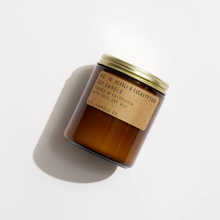 7.2oz Classic Soy Candle - Neroli & Eucalyptus Scented, Natural Wax, Long-Lasting Fragrance for Home, Office, Spa & Relaxation