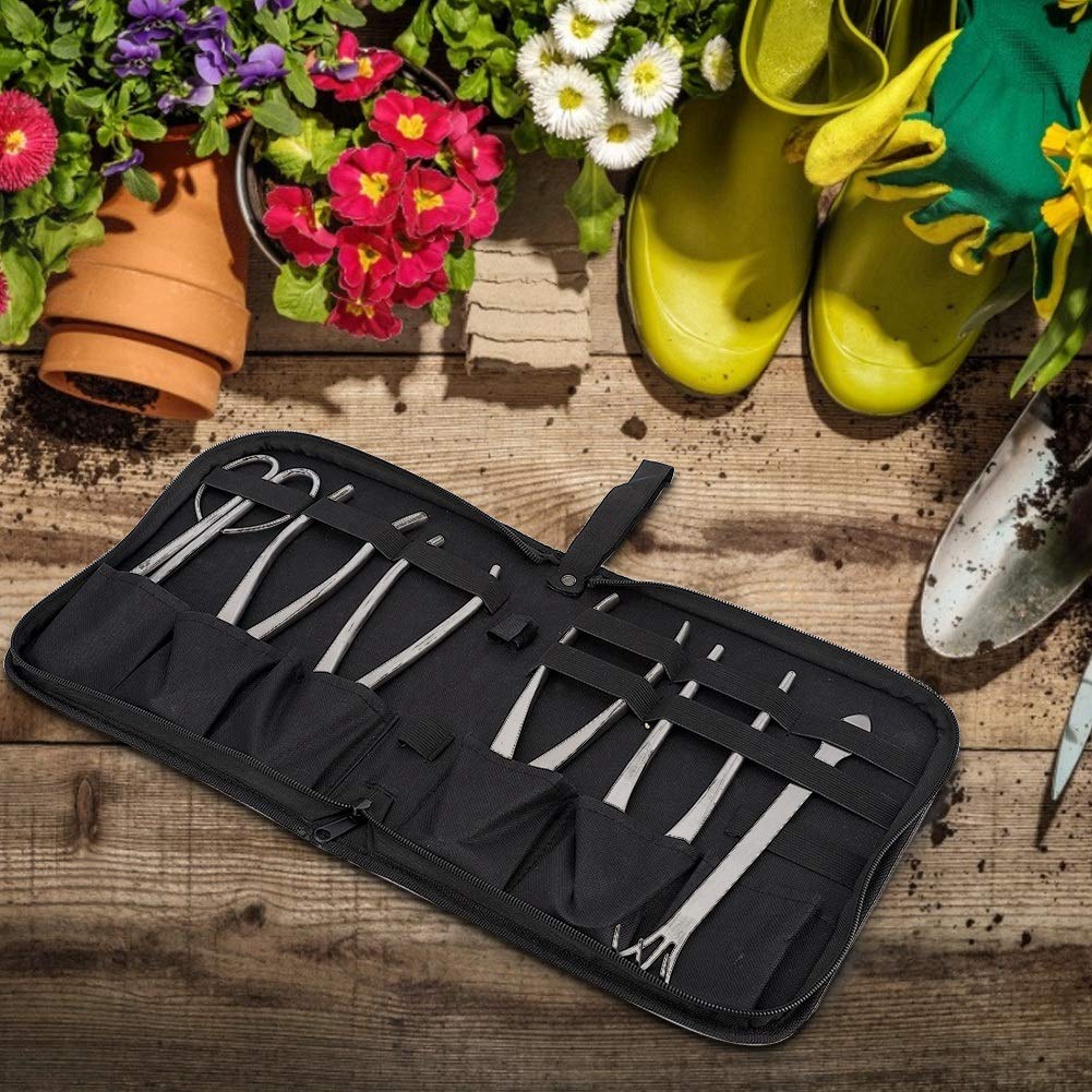 Premium 6-Piece Stainless Steel Bonsai Trimming Tool Set - Durable Gardening Shears for Pruning, Shaping & Maintenance - Perfect for Bonsai Trees, Fruit Trees & Garden Plants - Ideal for Beginners & Professional Gardeners