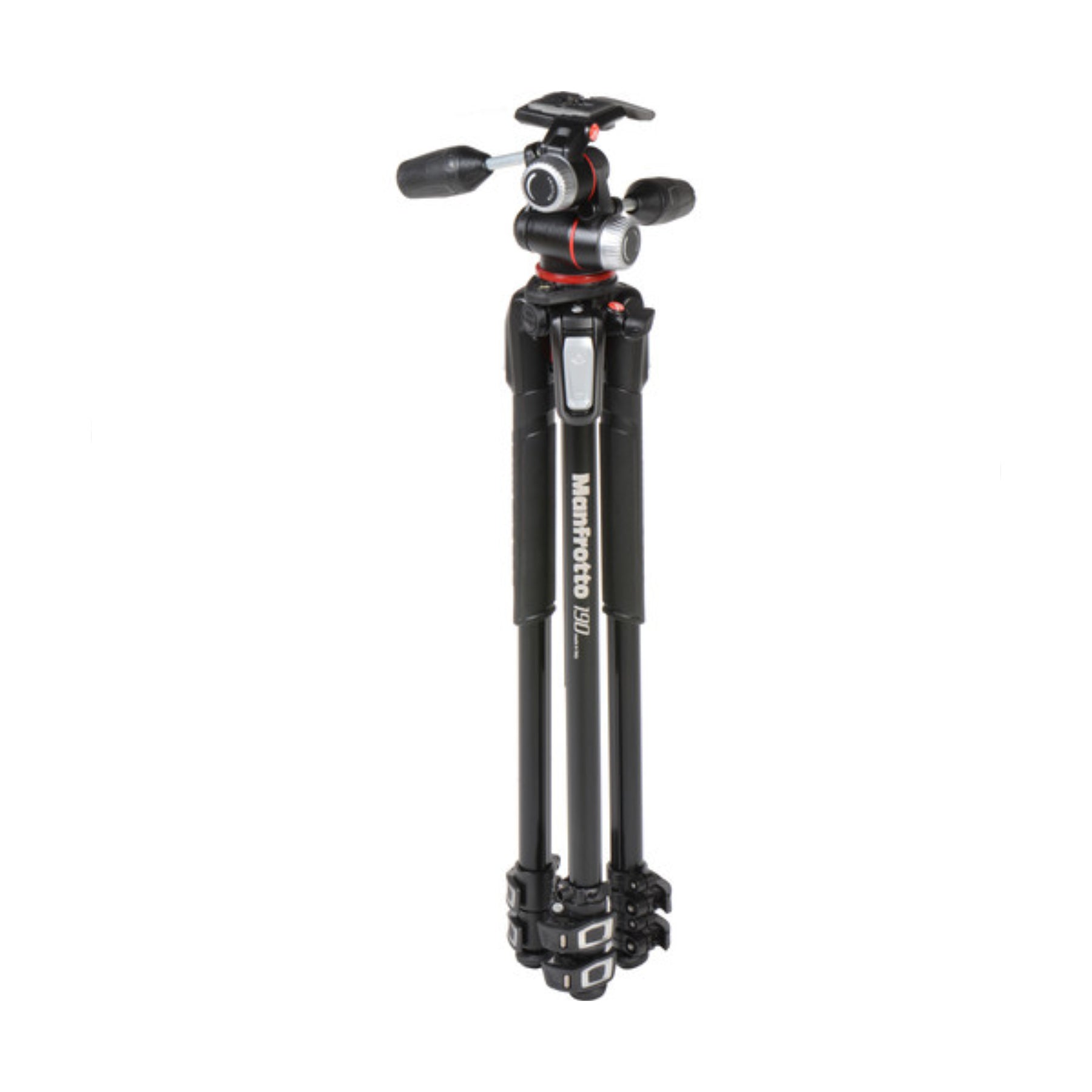 Manfrotto MK190XPRO3 3W Aluminum Tripod with 3-Way Pan/Tilt Head - Professional Camera Tripod for Photography, Videography & Travel - Perfect for DSLR, Mirrorless Cameras & Video Shooting
