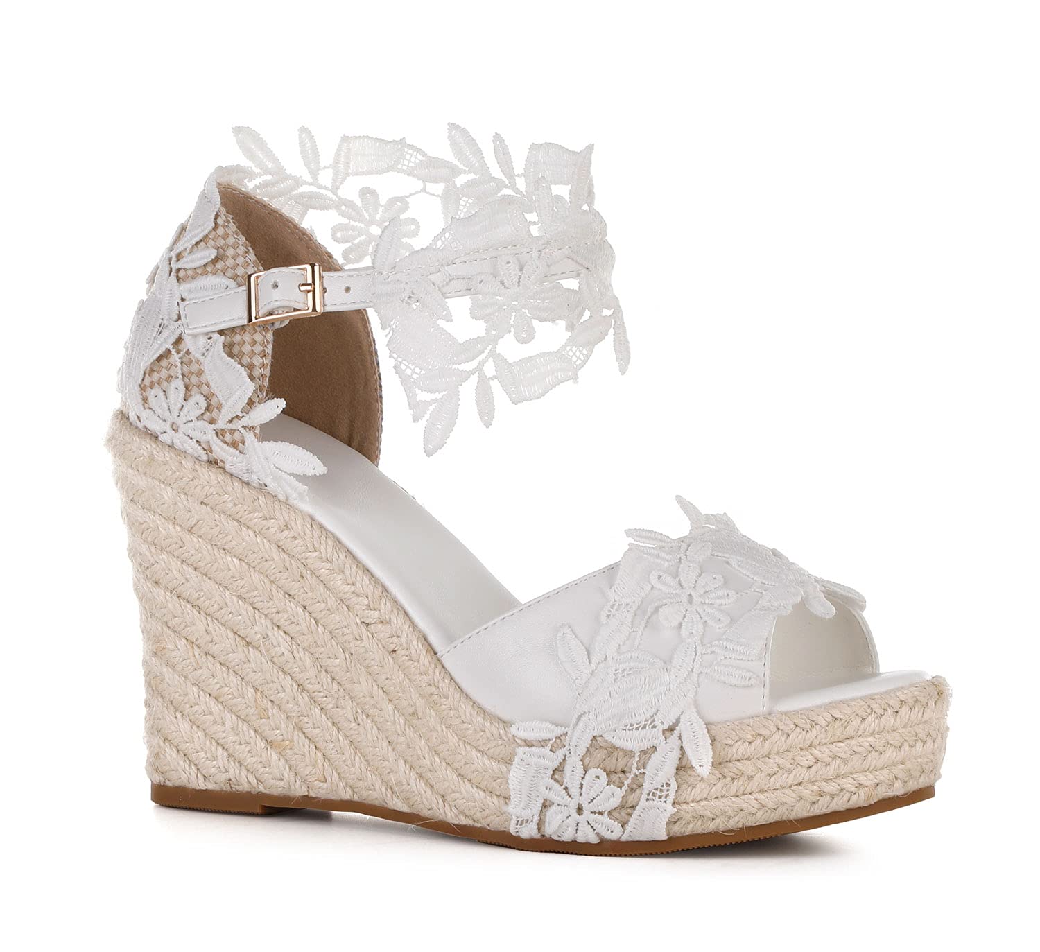 Women's Wedge Platform Sandals - Summer Wedding Ankle Strap Open Toe Sandals for Beach, Party & Casual Outings