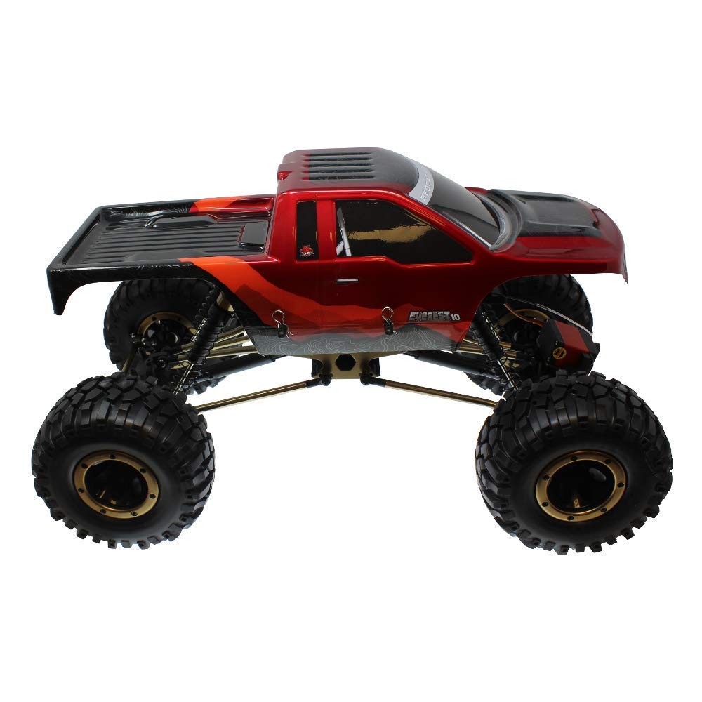 Redcat Racing Everest-10 1/10 Scale Electric Rock Crawler - Waterproof 2.4Ghz RC Truck for Off-Road Adventure, Red/Black - Perfect for Trail Crawling, Backyard Rock Climbing & Outdoor Exploration