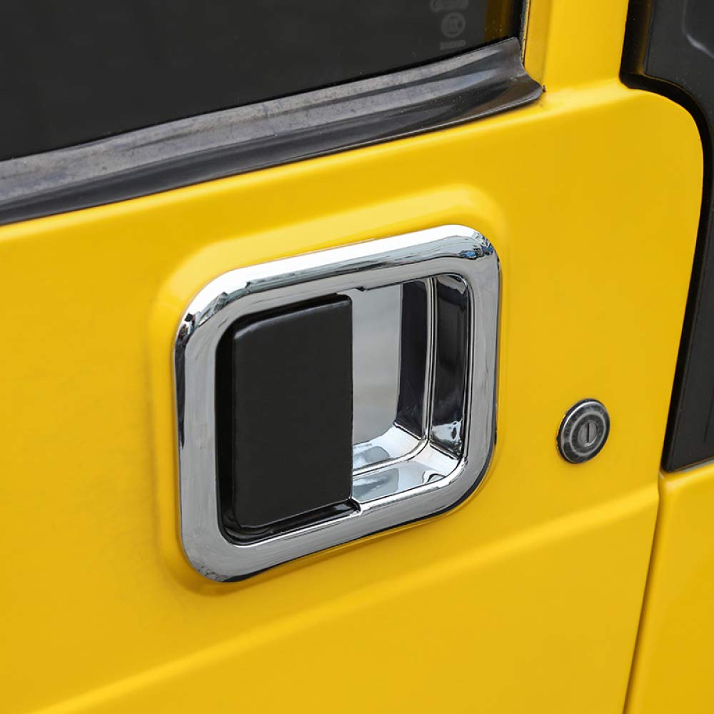 1997-2006 Jeep Wrangler TJ ABS Exterior Door Handle Bowl Trim Cover - Decorative Stickers & Styling Accessories for Car Customization (Perfect for Off-Roading & Jeep Enthusiasts)