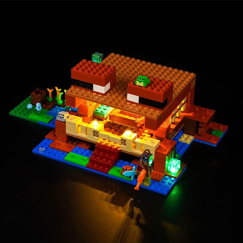 LEGO Minecraft The Frog House 21256 Light Kit - DIY Building Blocks Lighting Set for Display & Night Light - Perfect for LEGO Fans, Home Decor, and Gaming Room Ambience