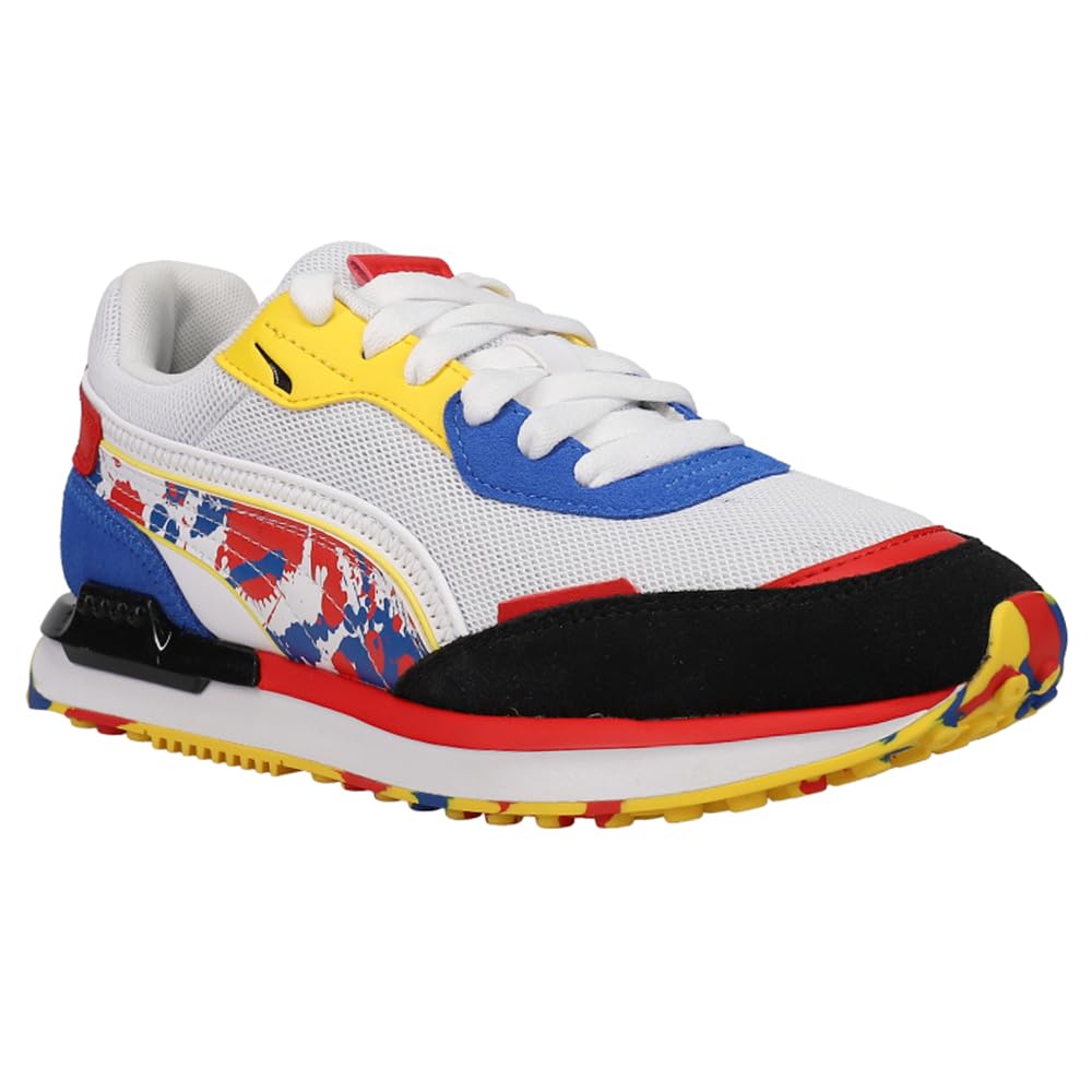 PUMA City Rider Splash Sneakers for Kids - Lightweight Running Shoes for Boys & Girls - Comfortable Walking & School Shoes for Big Kids - Perfect for Playground, Gym Class & Everyday Wear