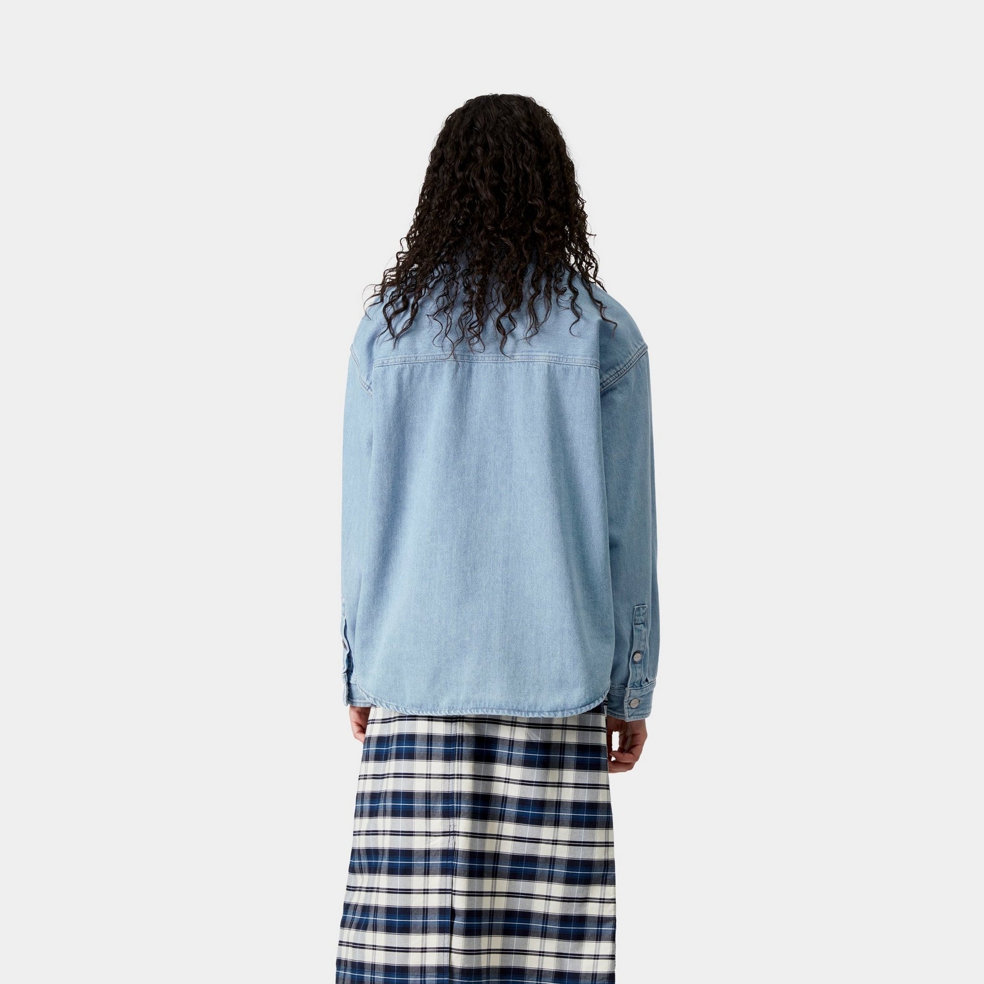 Alta Shirt Jacket for Men & Women | Stone Bleached Blue Lightweight Denim Jacket - Perfect for Casual Outfits, Outdoor Adventures & Layering in Fall & Spring