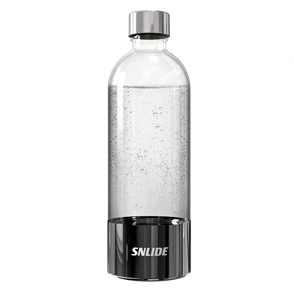SNLIDE Soda Maker PET Bottle - 1000ML BPA-Free Carbonated Water Bottle for Sparkling Drinks, Home Soda Making & Kitchen Use