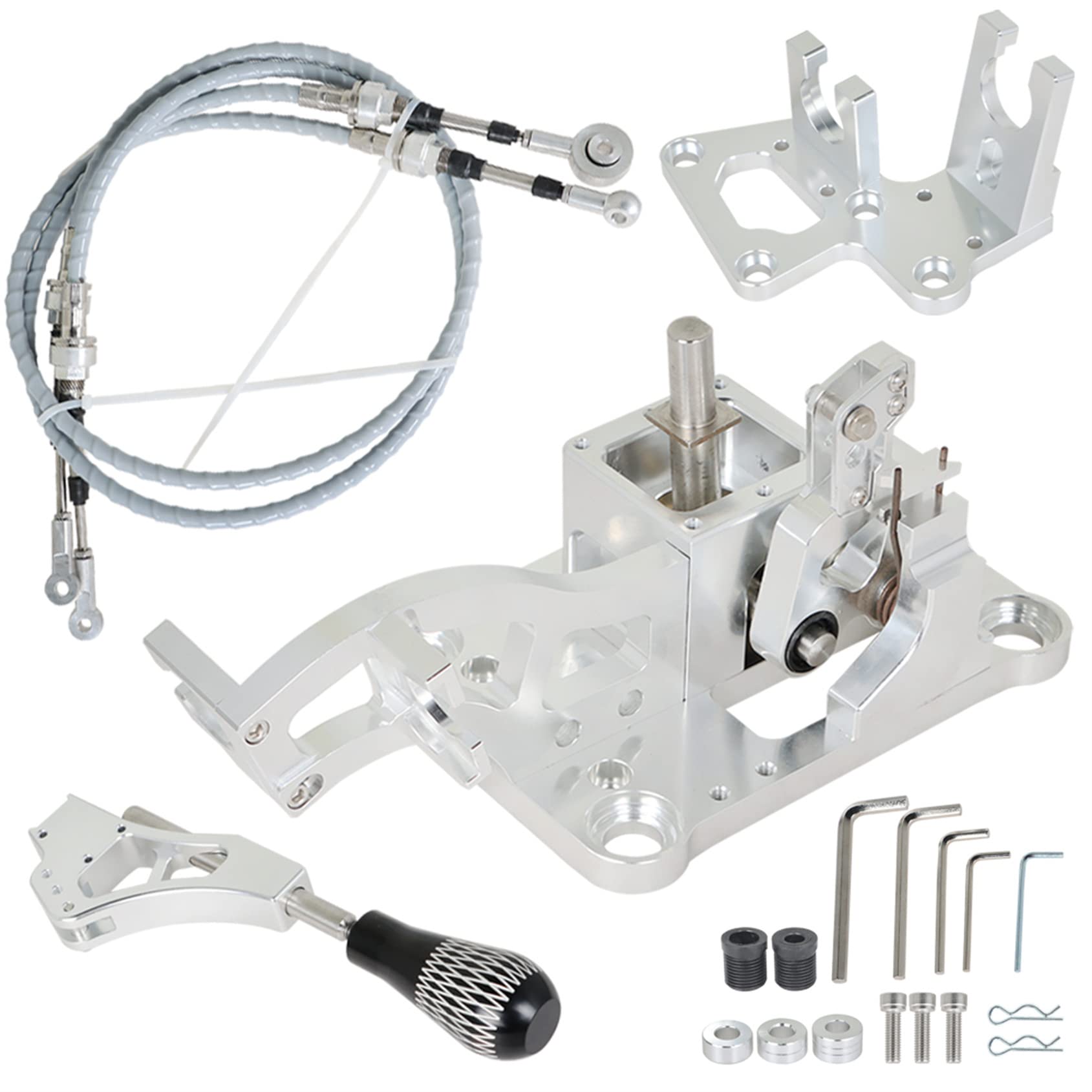 High-Quality Shifter Cables Assembly & Transmission Bracket Replacement for Honda K20 K24 RSX K-Swap - Compatible with Civic EG EK EF Models - Perfect for Performance Upgrades & Transmission Repairs