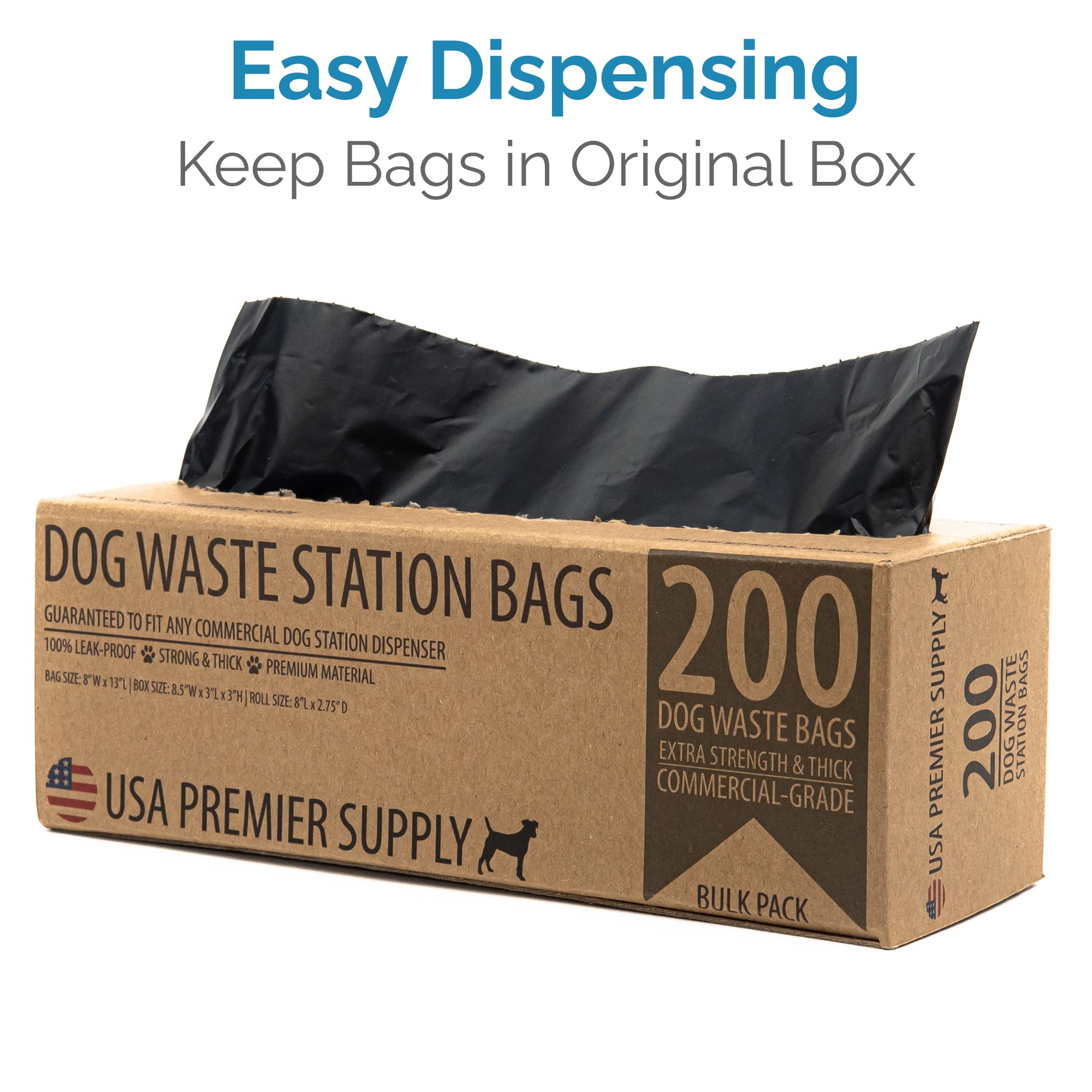 Premium Dog Poop Bags Bulk - 8000 Extra Thick Leak-Proof Waste Bags (40 Rolls) - Fits All Commercial Dispensers - Eco-Friendly Pet Waste Solution for Daily Use - Perfect for Dog Walking, Park Visits, Backyard Cleanup & Travel