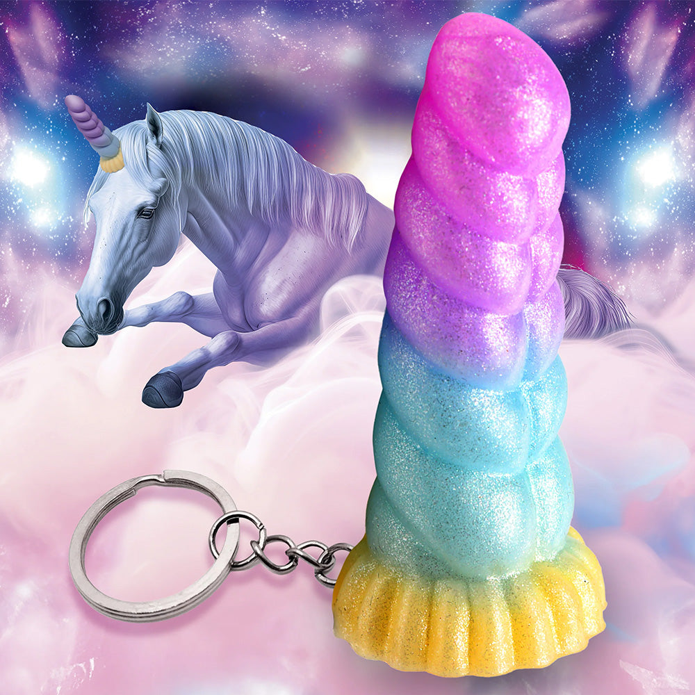 Mystique Unicorn Keychain - Cute & Magical Creature Keyring for Women & Girls - Perfect for Backpacks, Purses & Gift Giving