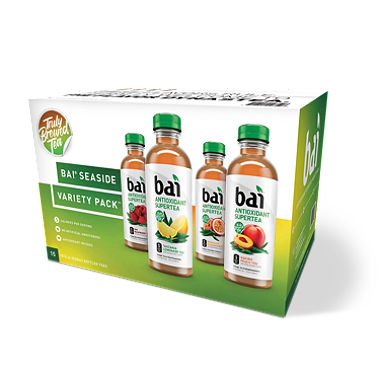 Bai Supertea Variety Pack - 15 Bottles x 18 fl oz (Pack of 2) - Antioxidant Infused Tea Drinks with Natural Flavors | Perfect for Office, Gym & On-the-Go Hydration