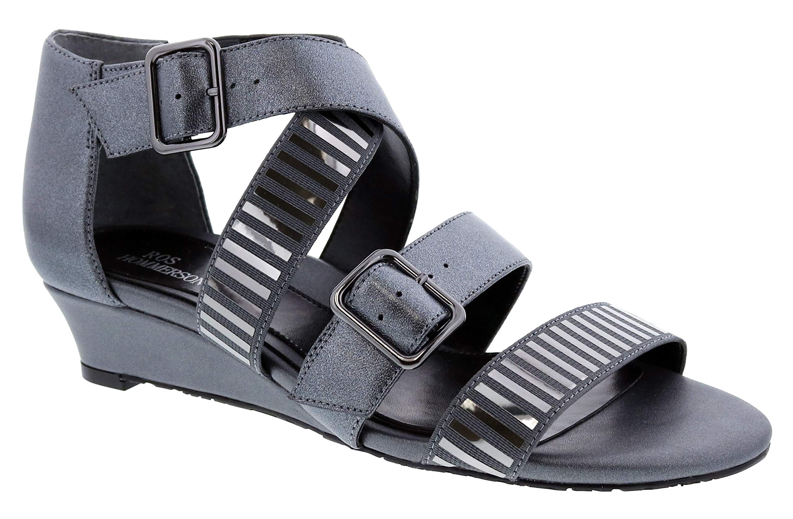 Ros Hommerson Voluptuous 67035 Women's Casual Leather Buckle Sandals - Comfortable Slip-On Shoes for Walking, Travel & Summer Outfits