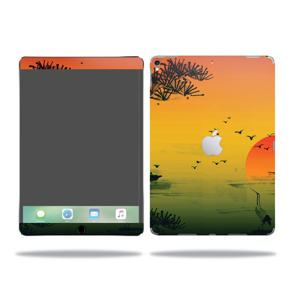 MightySkins Vinyl Decal Wrap Cover Compatible with Apple iPad Pro - Japanese Sunset Design | Protective & Durable Skin | Easy to Apply & Remove | Made in USA | Perfect for Home, Office & Travel Protection