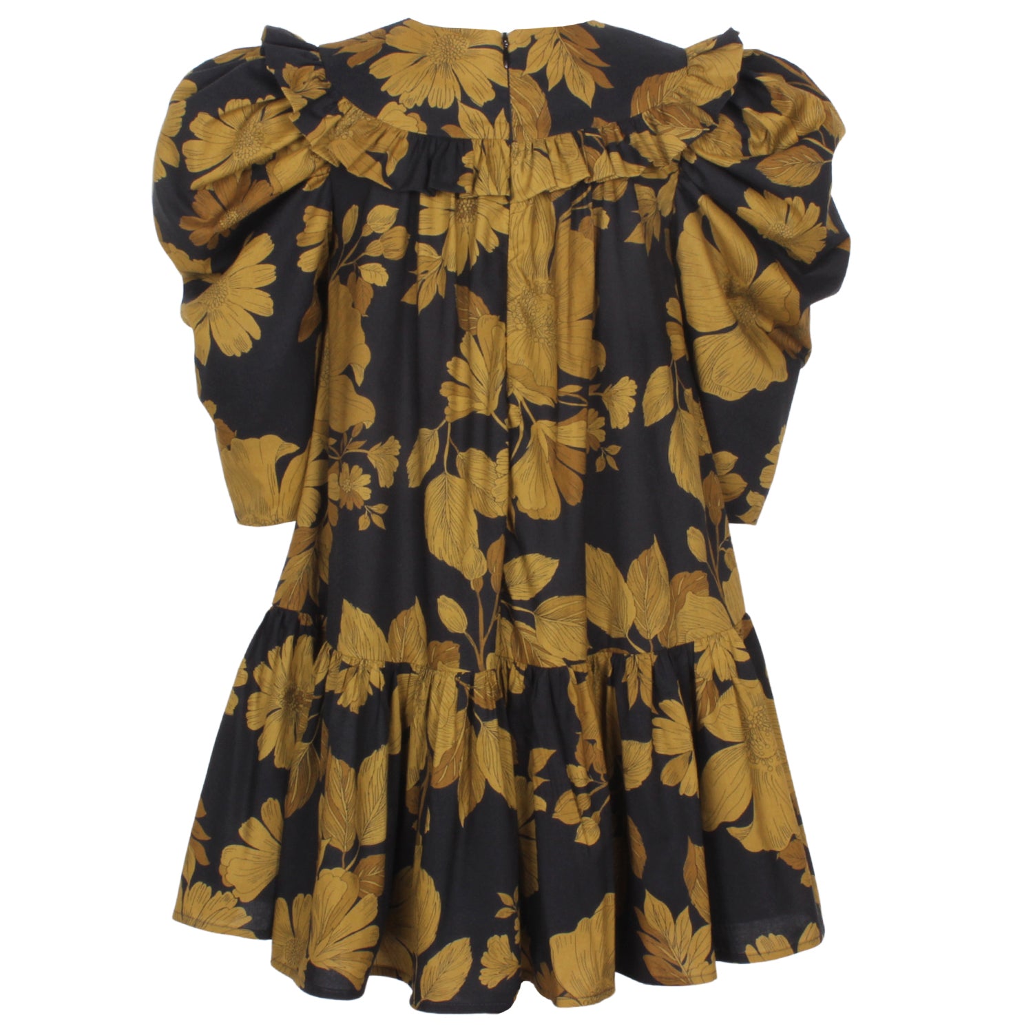 Jessie and James Betsy Yellow Floral Summer Dress for Women - Perfect for Beach Vacations, Garden Parties & Casual Outings