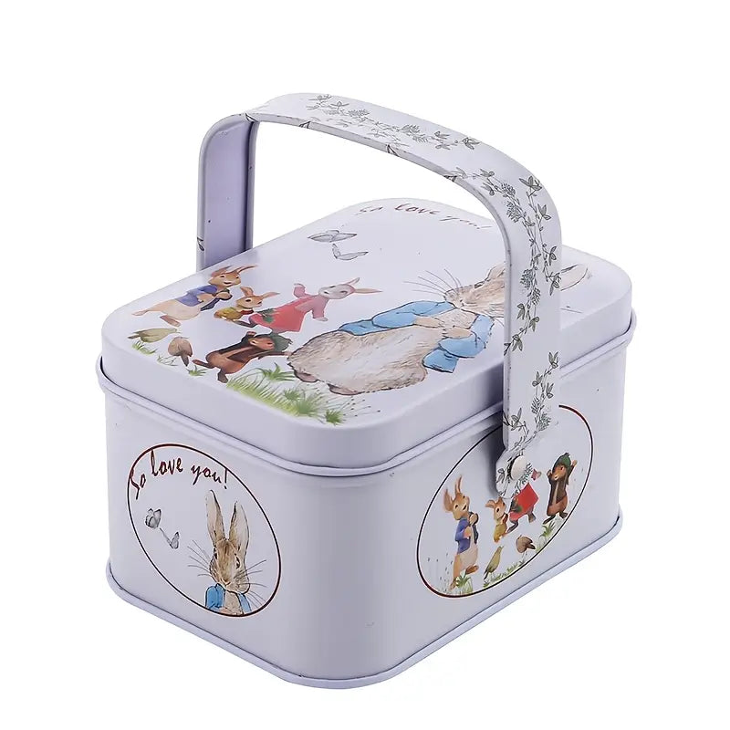 Peter Rabbit Easter Tin - Collectible Easter Basket Gift for Kids, Themed Decor for Spring & Easter Celebrations